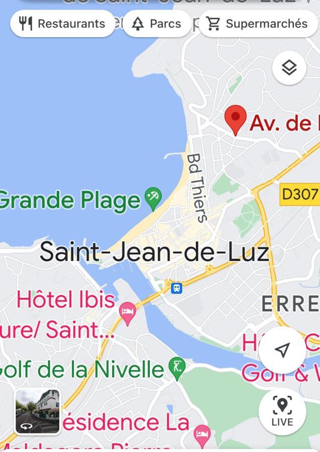 2 Pieces A 300M De La Grande Plage - 2 A 5 Couchages Saint-Jean-de-Luz Exteriör bild